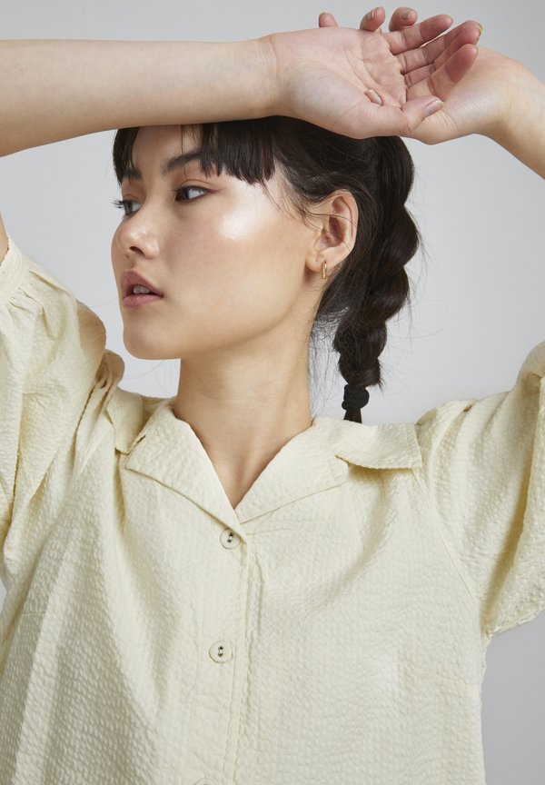 IHFiliz - Button-down blouse - vanilla custard2
