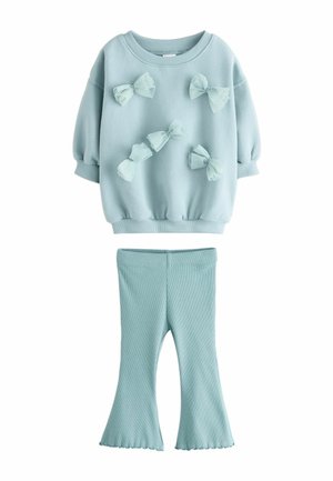 BOW  SET - Leggings - Pantaloni - blue