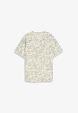 TOM TAILOR, TOM TAILOR T-SHIRT PLUS SIZE - T-SHIRT MIT ALLOVER-PRINT - T-shirts print - off white irregular design