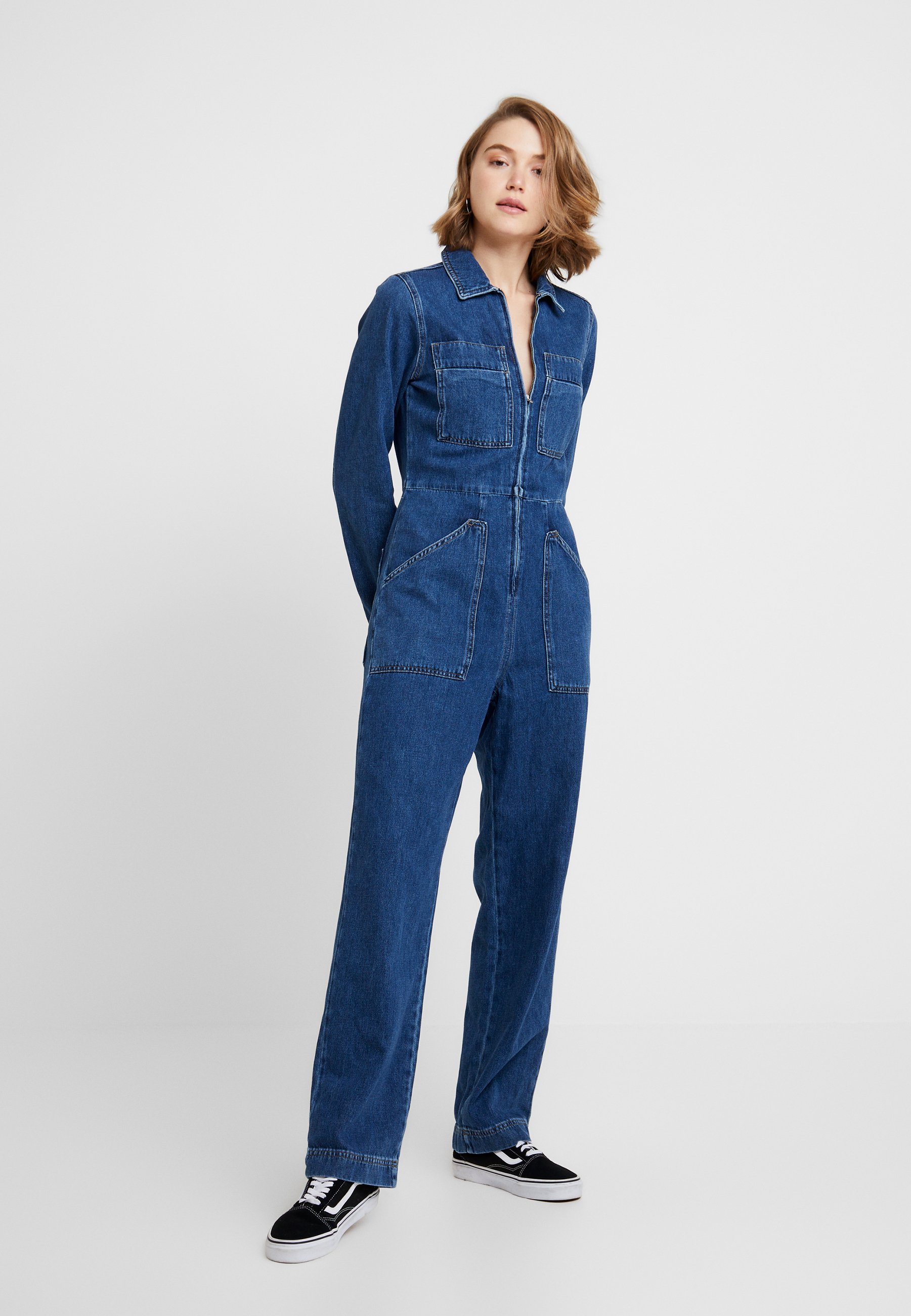 urban outfitters denim romper