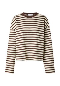 EDITED Langarmshirt - weiß braun