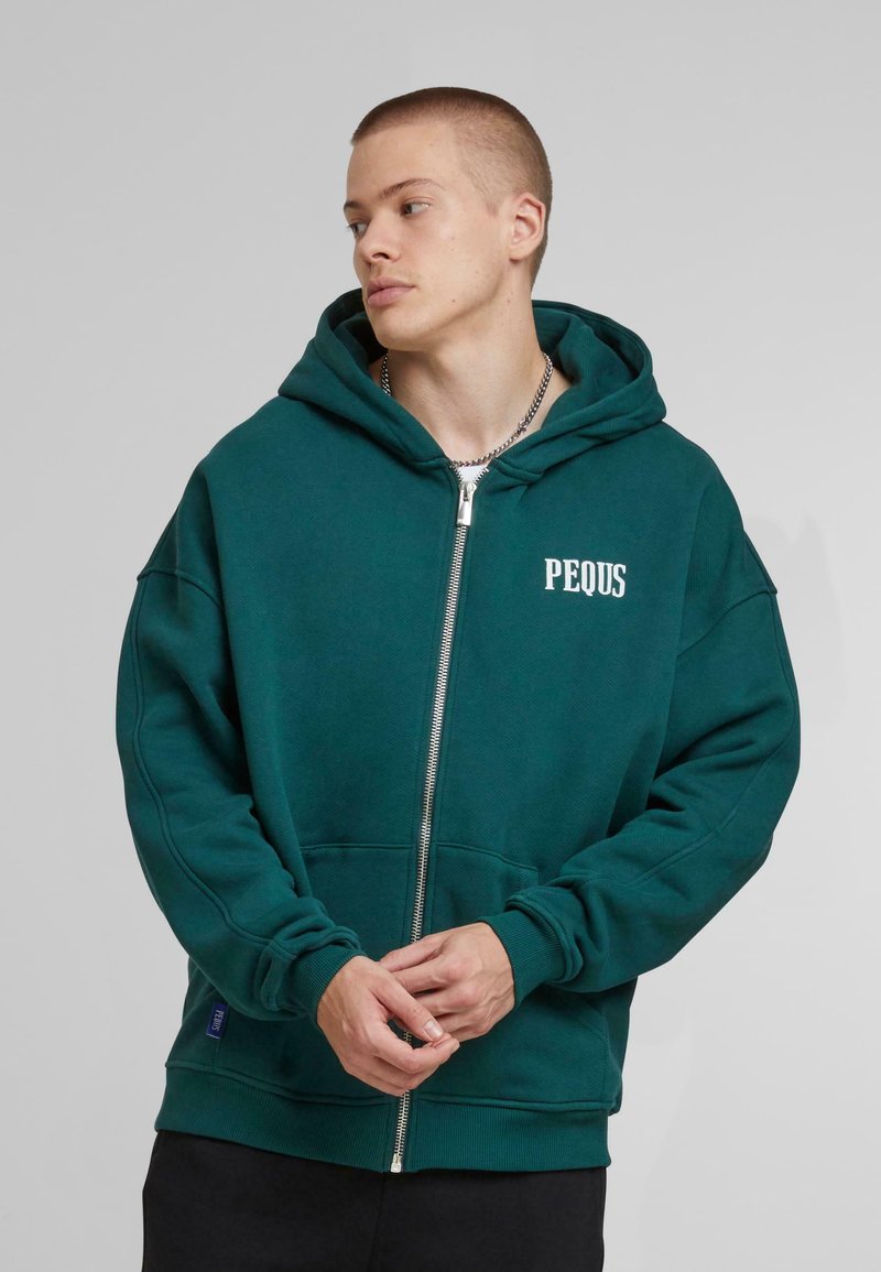 PEQUS CHEST LOGO - Φούτερ με κουκούλα - sea moss