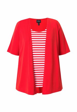 Ulla Popken, LAYERED LOOK TEE - T-shirt imprimé - pepper red