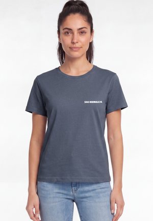 watapparel, SAG NIEMALS NIE - T-shirt imprimé - blue grey