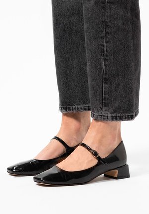 Ballerina's met enkelbandjes - schwarz