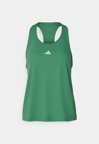 TRAIN ESSENTIALS MINIMAL BRANDING RACERBACK - Top - preloved green
