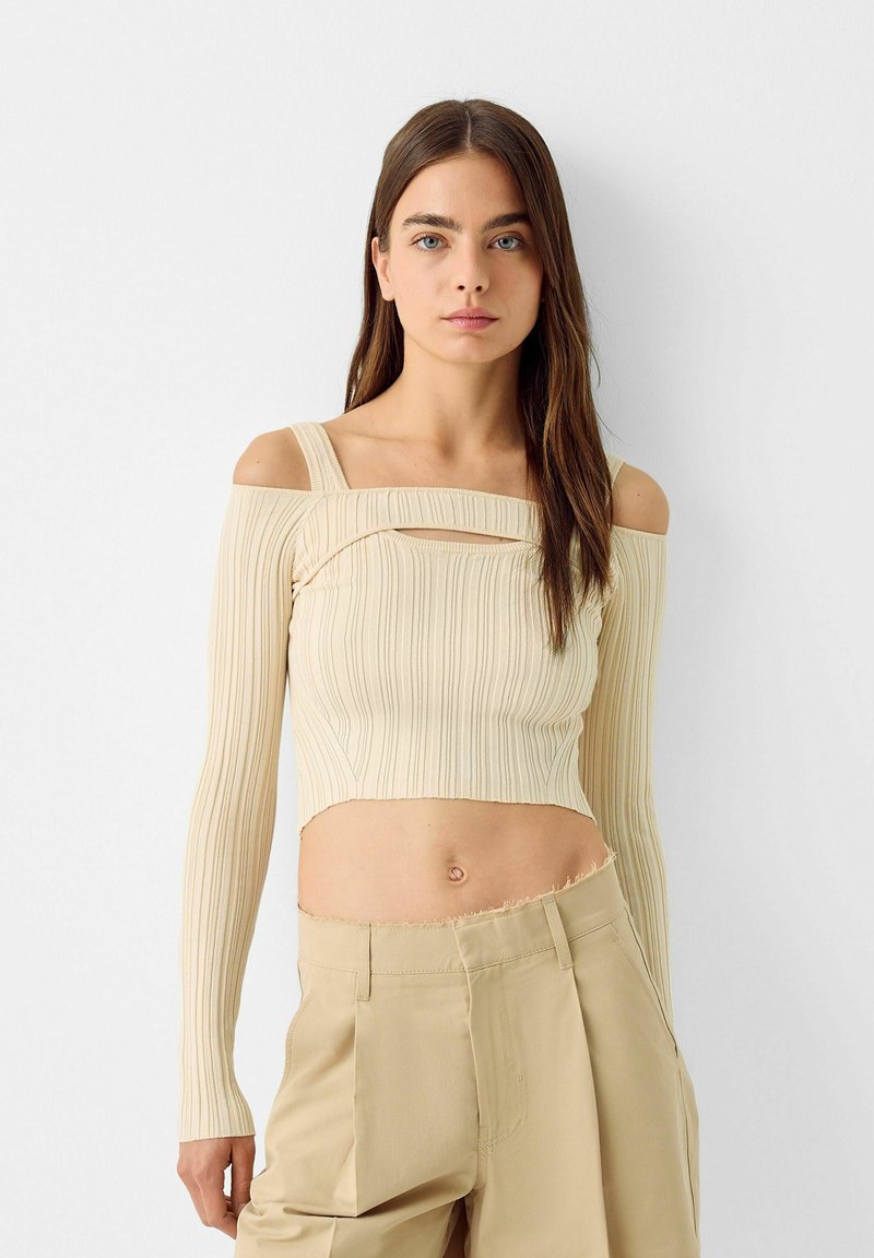 Bershka ARM WARMER Trui beige Zalando.nl