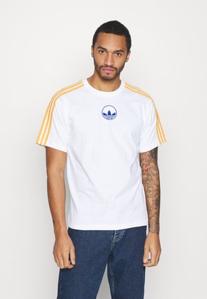 STRIPE CIRCLE - Camiseta estampada - white