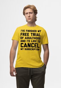 Henry Tiger MEMES - T-shirts print - yellow