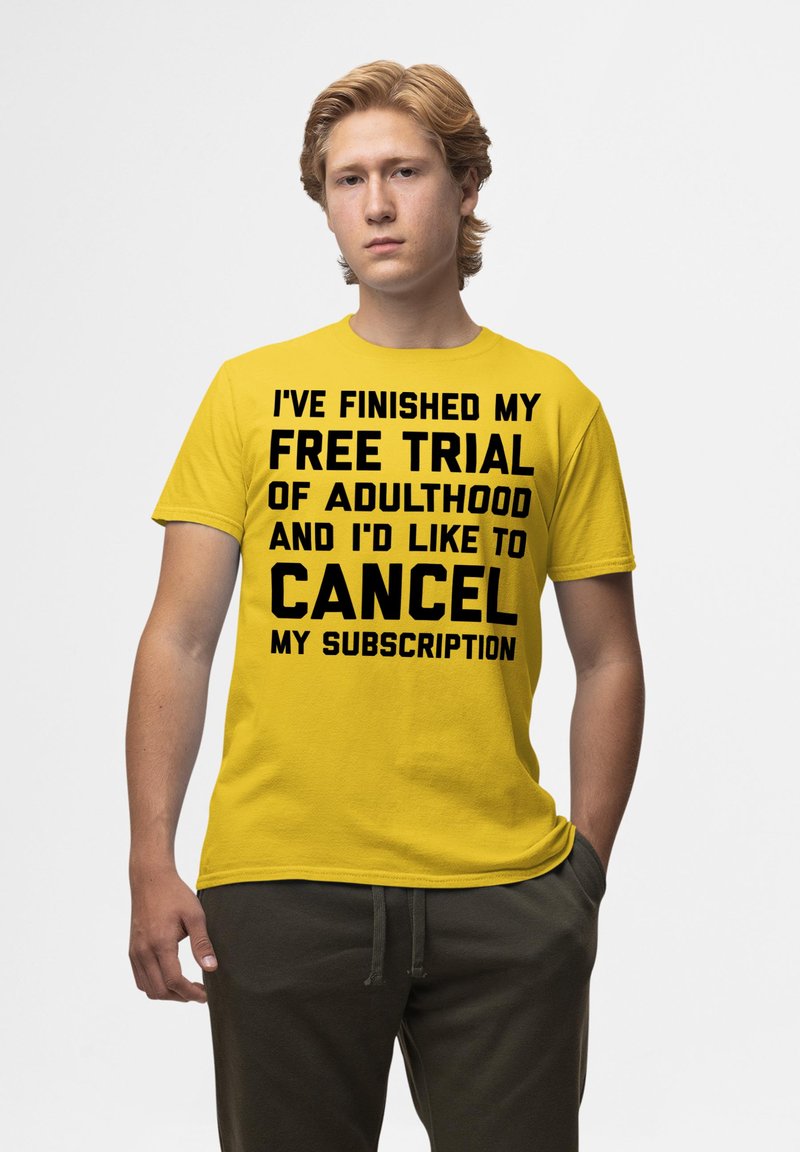 Henry Tiger MEMES - T-shirts print - yellow