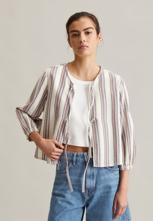 GESTREIFTE RELAXED AUS - Blouse - offwhite