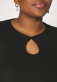 Even&Odd Curvy T-shirt básica - black