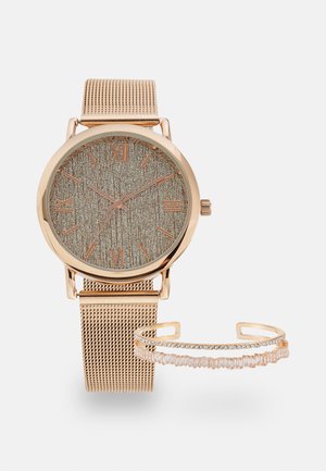 SET - Klocka - rose gold-coloured