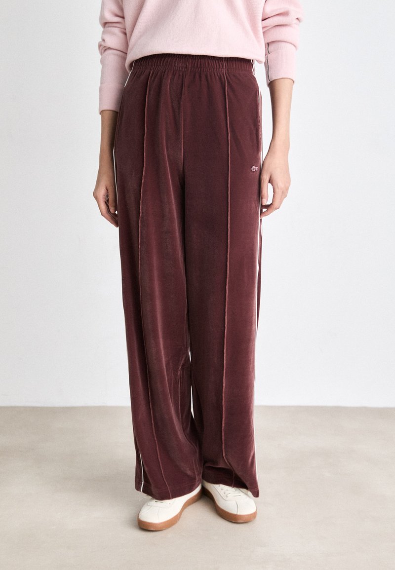 Lacoste Pantalon de survêtement - expresso/white