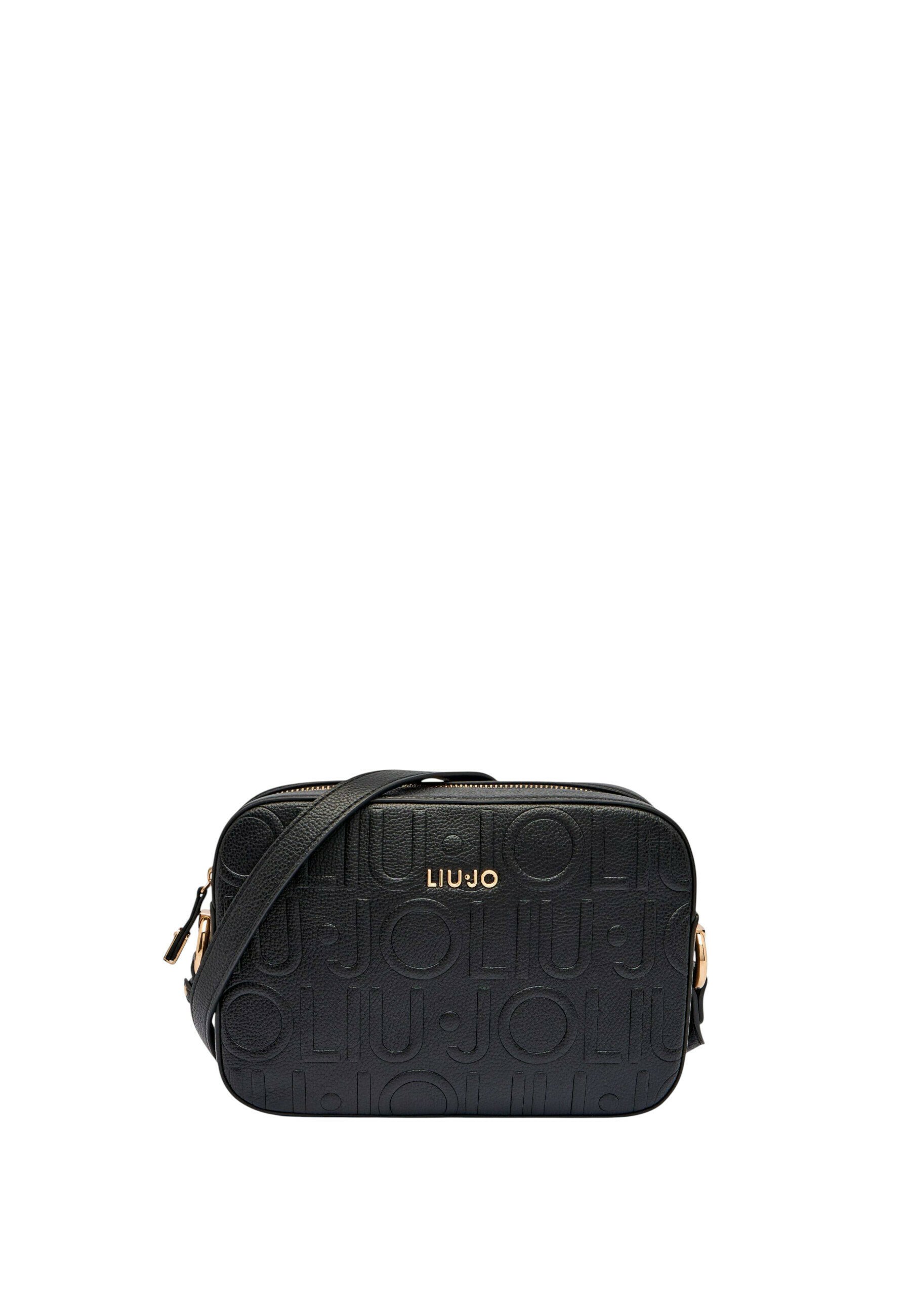Borsa a Tracolla LIU JO Better con Stampa Logo All Over Mocha