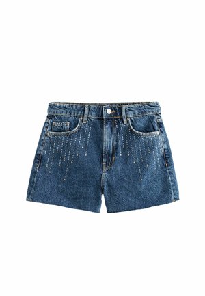 EMBELLISHED TALL - REGULAR FIT - Denimové šortky - mid blue
