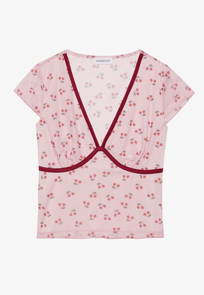 Even&Odd T-shirt print roze