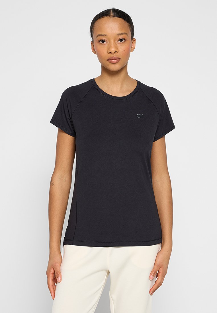 Calvin Klein Golf T-shirt basic zwart Calvin Klein Golf T-shirt basic zwart