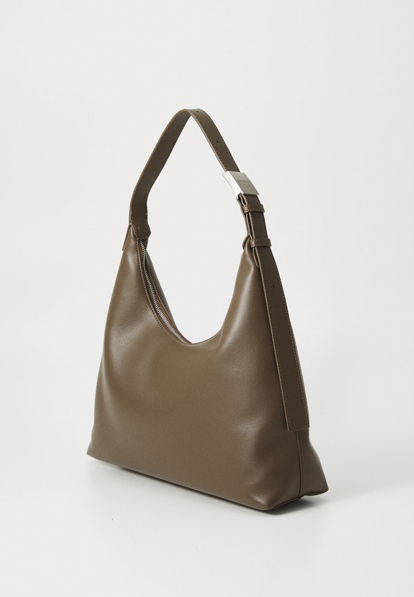 HARDWARE STRAP HOBO SHOULDER BAG - Handbag - teak2