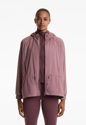 OYSHO WATER-REPELLENT WINDBREAKER - Lichte jas - mauve