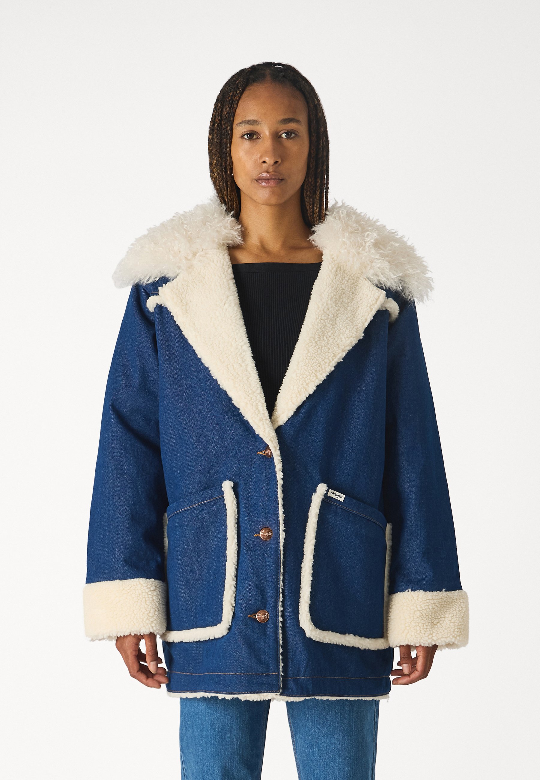 Wrangler WRANGE COAT - Winter coat - dark blue/dark-blue denim 
