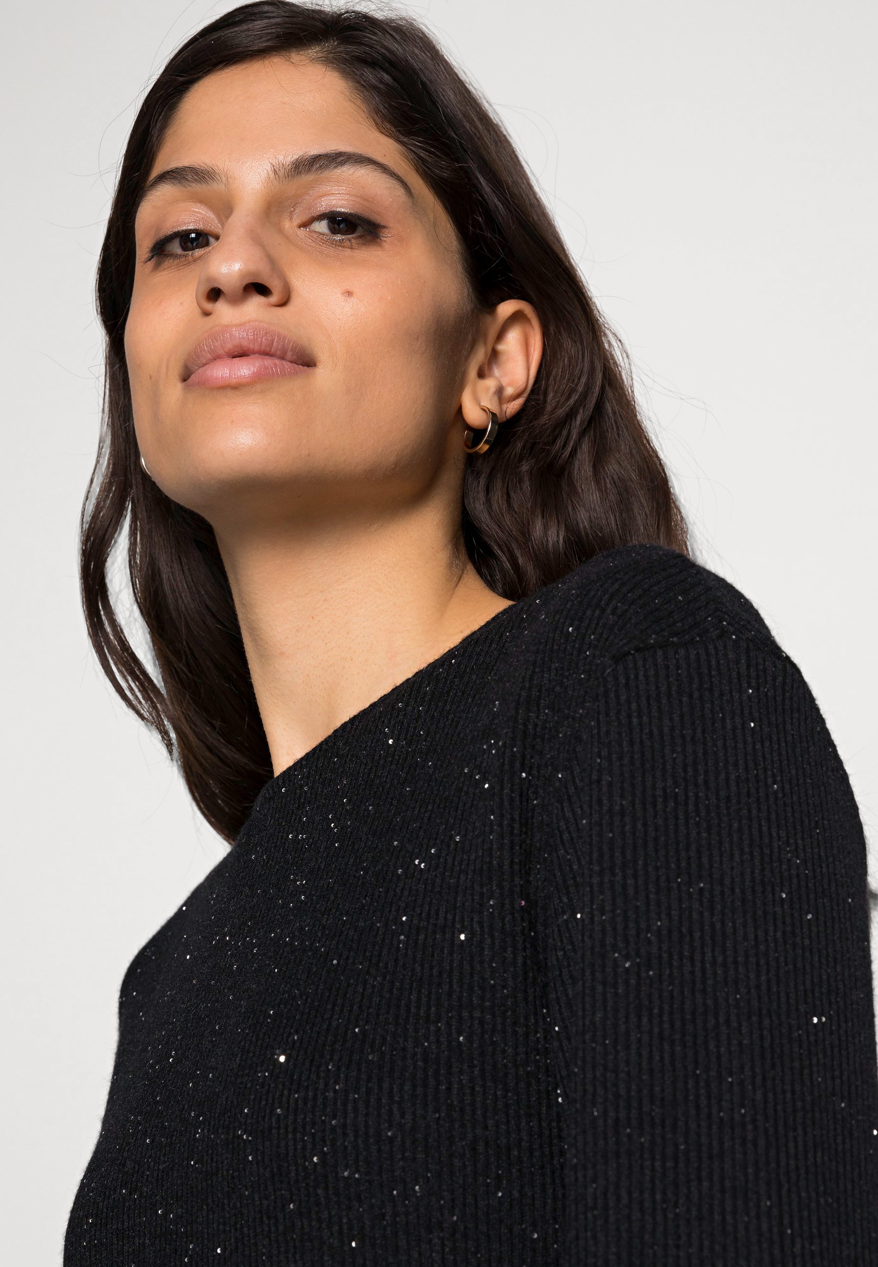 Samsøe Samsøe LAYLA SHORT DRESS - Gebreide jurk - black/zwart - Zalando.nl