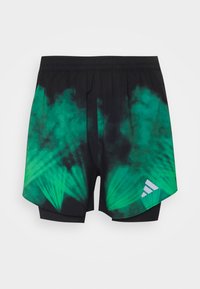 BRLN 2IN1 OUTDOOR - Outdoorové šortky - black/vivid green