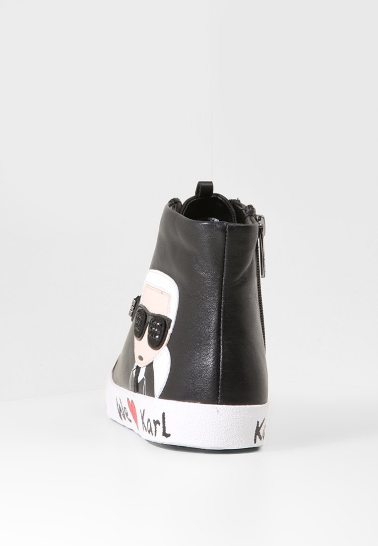 KARL LAGERFELD SKOOL IKONIC LACE Høye joggesko black KARL LAGERFELD SKOOL IKONIC LACE Høye joggesko black