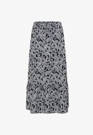 Cecil, MAXI SKIRT WITH GRAFISCHEM MUSTER, granatowy