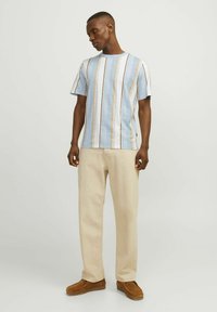 Jack & Jones PREMIUM ALL OVER RUNDHALS - T-shirt med print - dutch canal