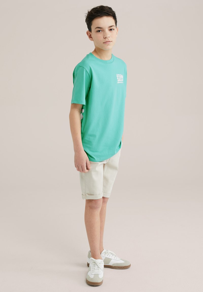 WE Fashion - BLUE RIDGE - Marškinėliai su spaudiniu - sea green, Padidinti