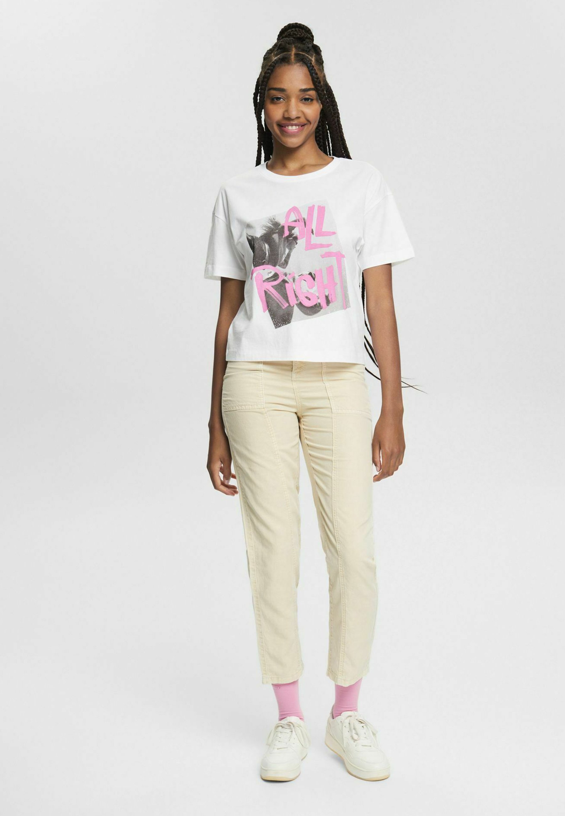 edc by Esprit Pantaloni - sand/beige screziato - Zalando