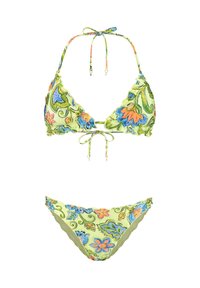 Bikini - green bohemian flower