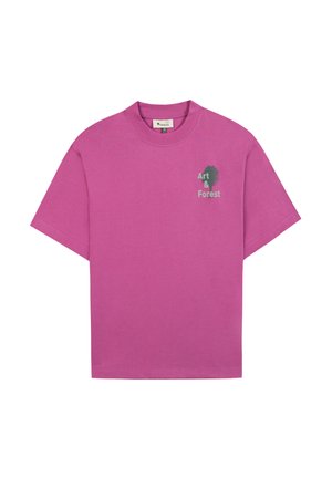 Faguo, MC STONE MAILLE - T-Shirt print - fushia