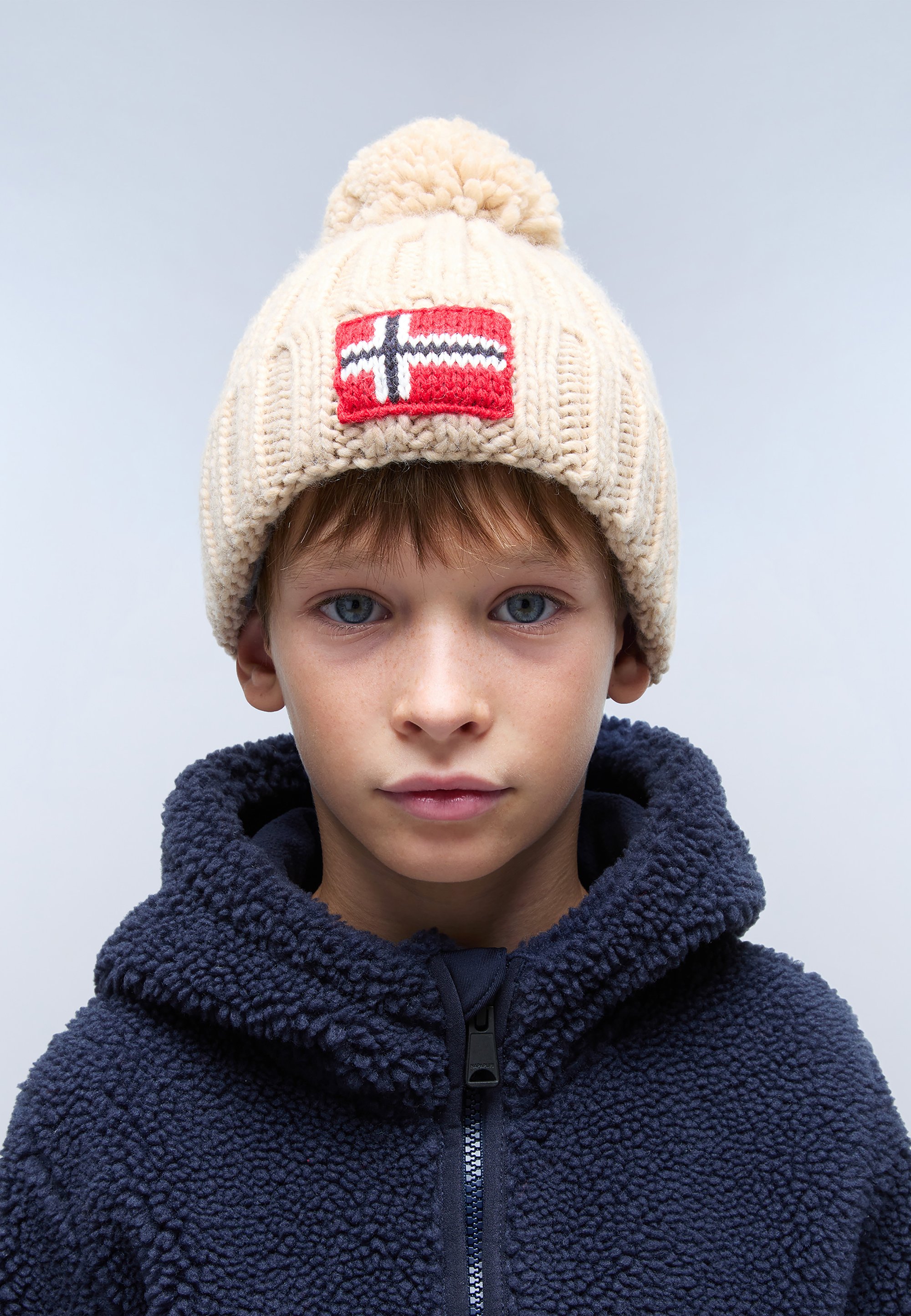 Napapijri Semiury Wool Blend Beanie - Beige Dimity
