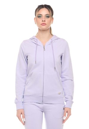 LEONE 1947, WOMAN HOODY FULL ZIP NEW BASIC - Sweat zippé - orchid bouquet