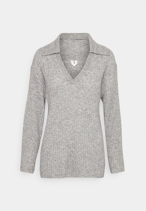 Pyjama top - light grey melange