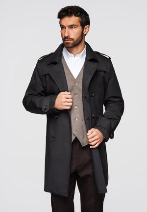 Ombre OM-COLC-0146 - Trenchcoat - black