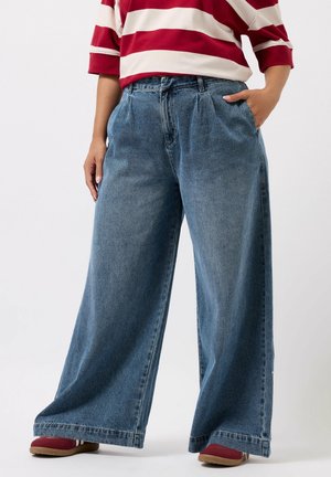 WIDE - Jean boyfriend - blue