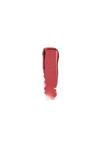 Échantillon de couleur à lèvres crémeux dans une teinte rose douce, avec une texture lisse et brillante et un fini doux sur fond blanc.