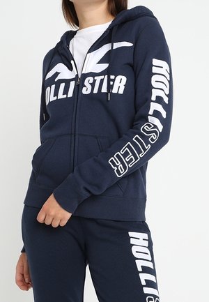 Sweater met rits - dark blue