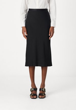 MIDI - A-snit nederdel - black