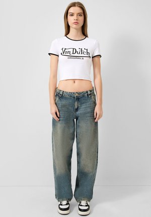 MID RISE BARREL LEG  - Baggy Jeans - blau
