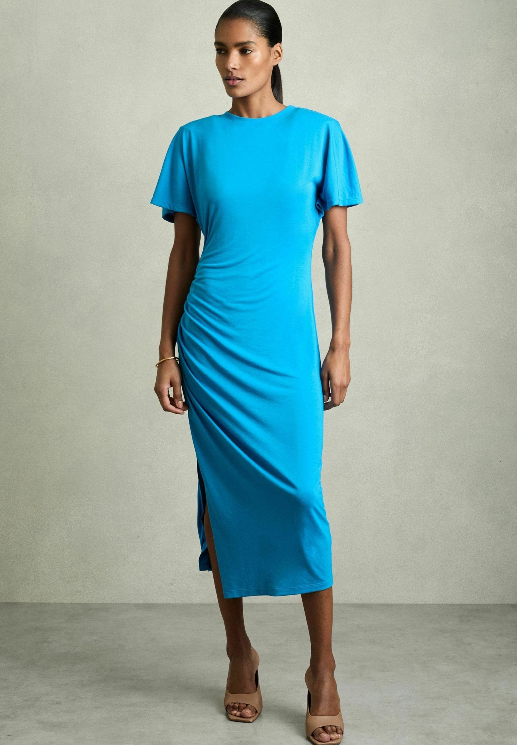 Reiss REGULAR FIT - TULIA DRESS - Jersey dress - bright blue/blue - Zalando Reiss REGULAR FIT - TULIA DRESS - Jersey dress - bright blue/blue - Zalando