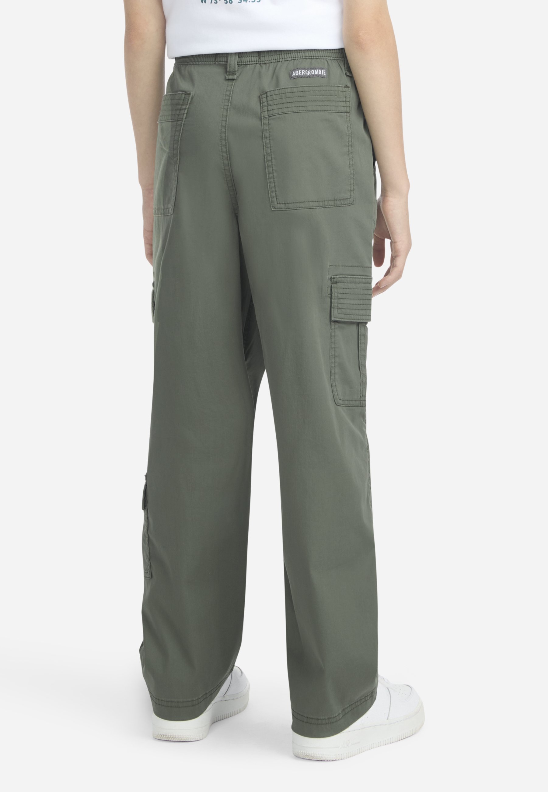 Abercrombie & Fitch BAGGY PANT - Cargo trousers - thyme/khaki