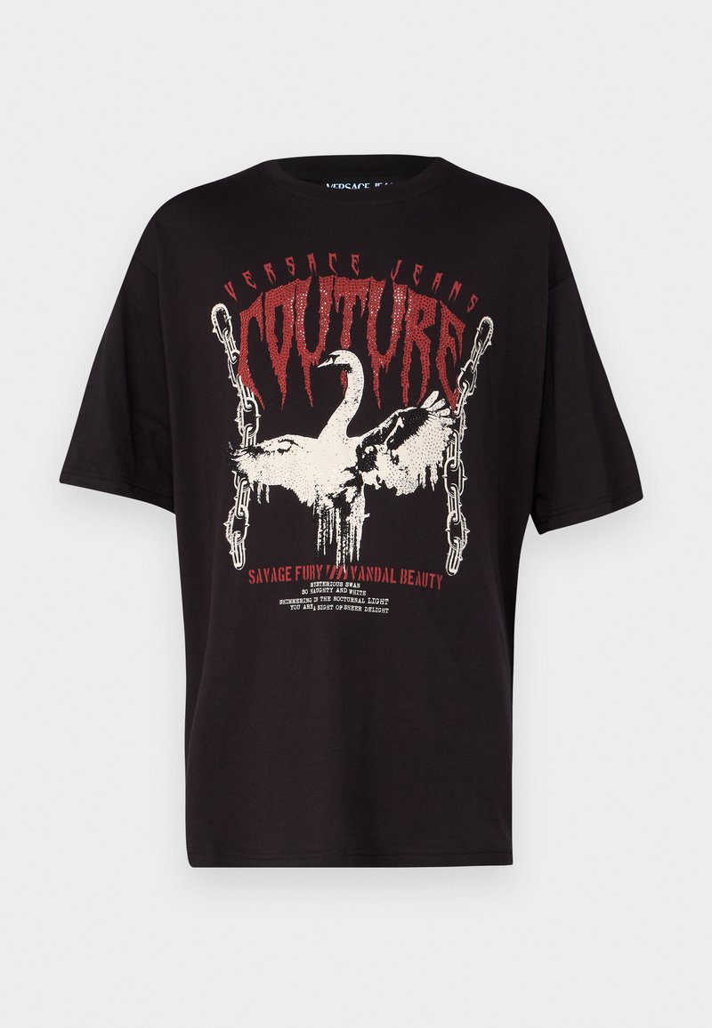 Versace Jeans Couture T-shirt print zwart