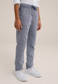 WE Fashion Tygbyxor - blau