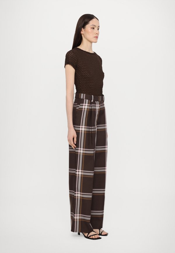 FRONT PLEAT LONG STRAIGHT PANTS CASUAL TAILORING - Trousers2