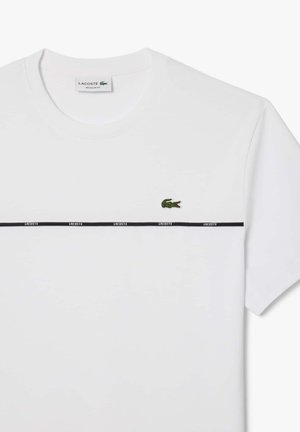 Lacoste Sport TAPE - Print T-shirt - white