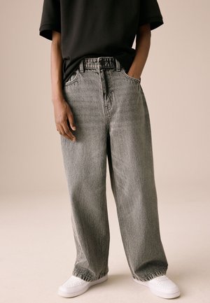 Next SUPER-WIDE - AUTHENTIC  - Sirgete säärtega teksad - dark grey